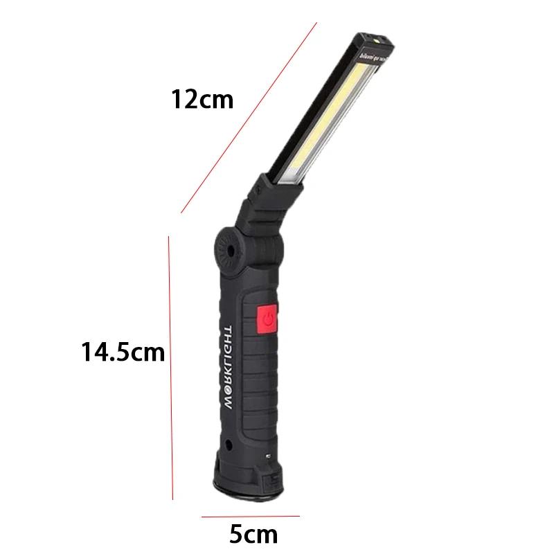 New portable COB LED flashlight USB rechargeable work light magnetic lantern pendant light, work light camping flashlight
