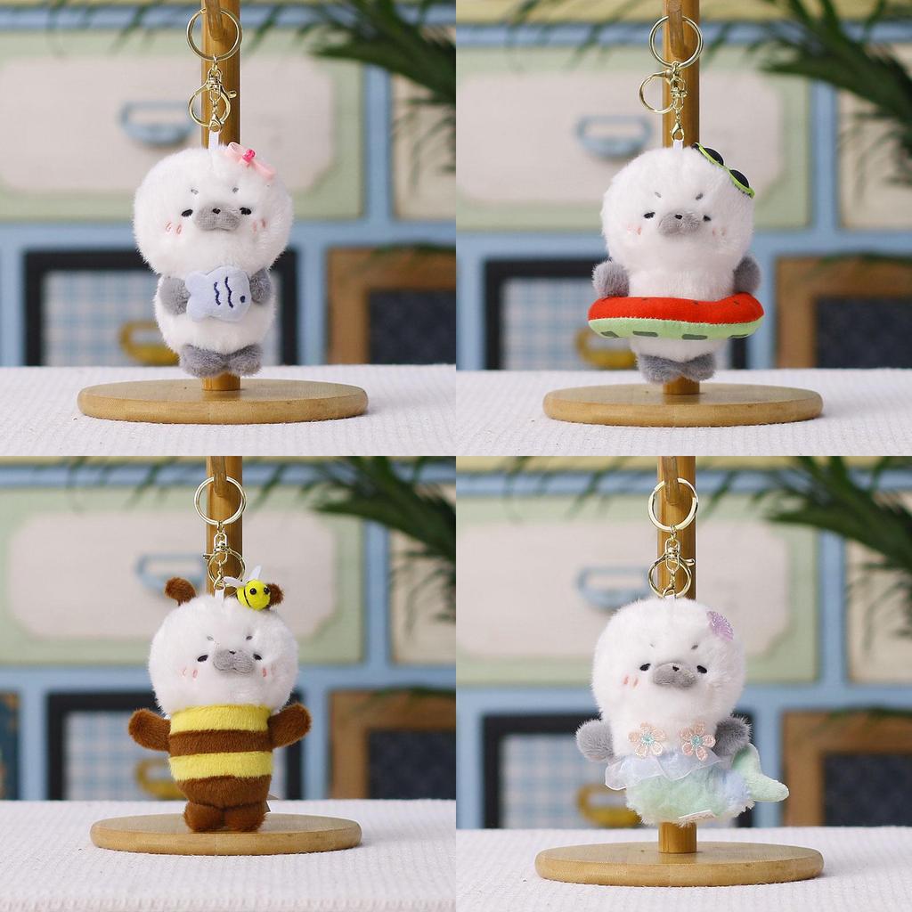 Cute Seal Plush Keychain With Pp Cotton Filling For Kids And Teens