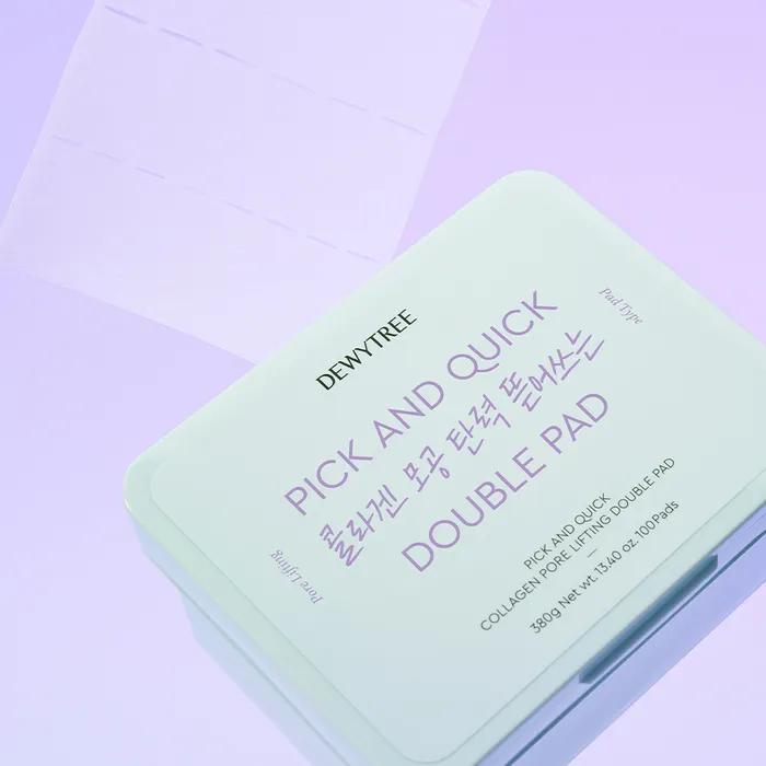 Pick & Quick Collagen Pore Elasticity Peeling Double Pad 100 Sheets