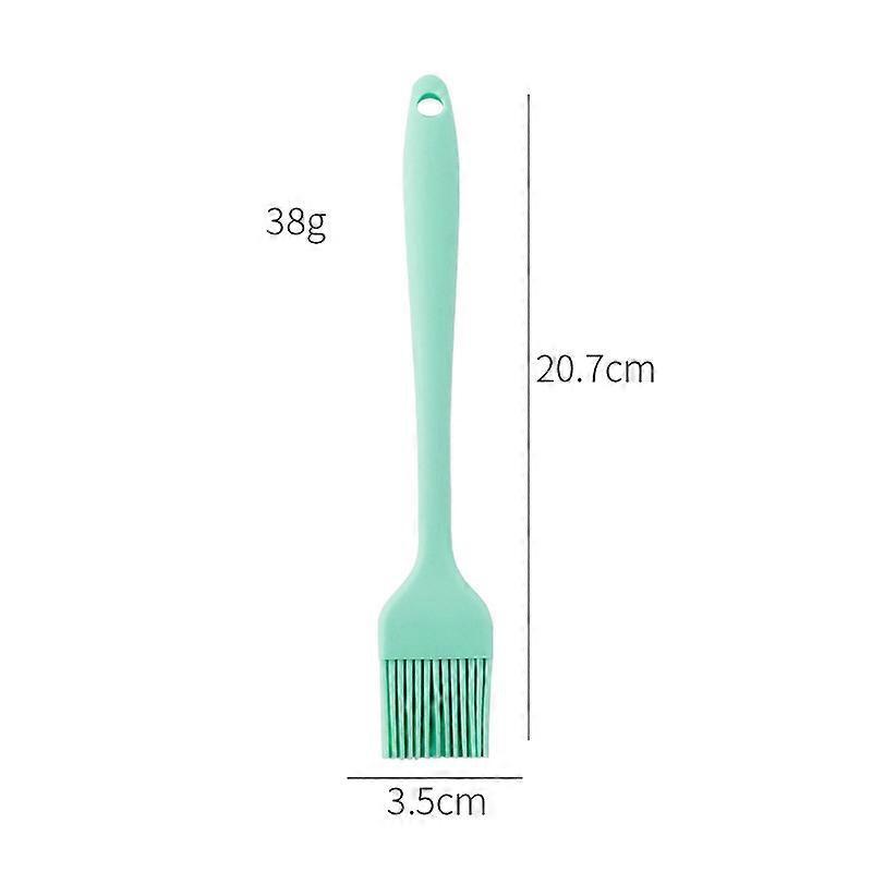 Dww-Three-Piece Set of Red, Mint Green, and Pink Silica Gel Baking Brushes, Pastry Brushes, Baking Brushes, Kitchen Brushes, Heat Resistant Kitchen Br