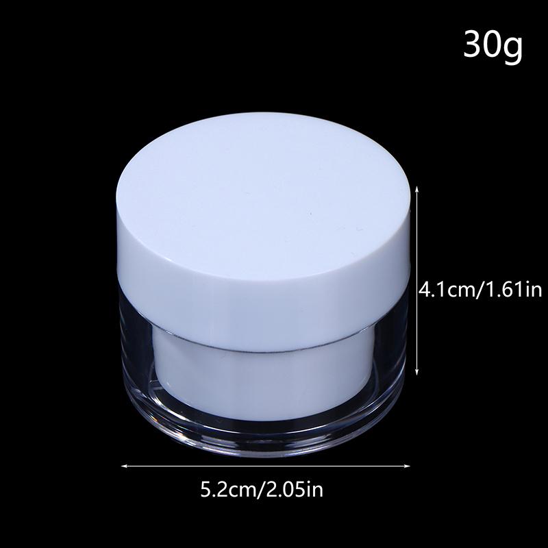 20/30/50g Refillable Cosmetic Cream Jar Lotion Body Butter Makeup Containers Round Travel Face Cream Lotion Refill Bottle Empty