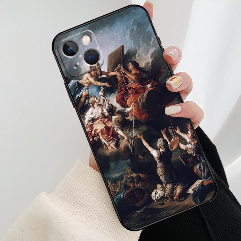 Renaissance Art Painting Phone Case For iPhone 17 Pro Max 15 14 13 11 12 16 Pro Max mini 15 16 Plus 16e 17 Air Cover