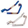 Stainless Steel Burnt Blue Exhaust Pipe Mod for GSX-R150; Easy Front Section Install