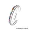 New Style Inlaid Zircon Bracelet, Fashionable and Luxurious Double-layer Hollow Open Bracelet