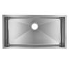 85cm Kitchen Undermount Single Bowl Sinks, Stainless Steel Drop-In Farmhouse Basin with Accessories, Household Dishwasher Sinks for RV, Prep Kitchen,