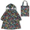 Capa de Chuva Infantil Foret com Estampa de Trem Shinkansen JR (Preto, Tamanho S) B15892