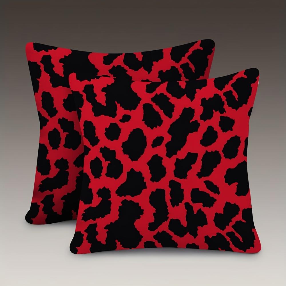 Pillowcase With Two-Tone Chic Designcushion Covers, Zippered, Decorative Pillowcases, 45X45 Cover Sleeves