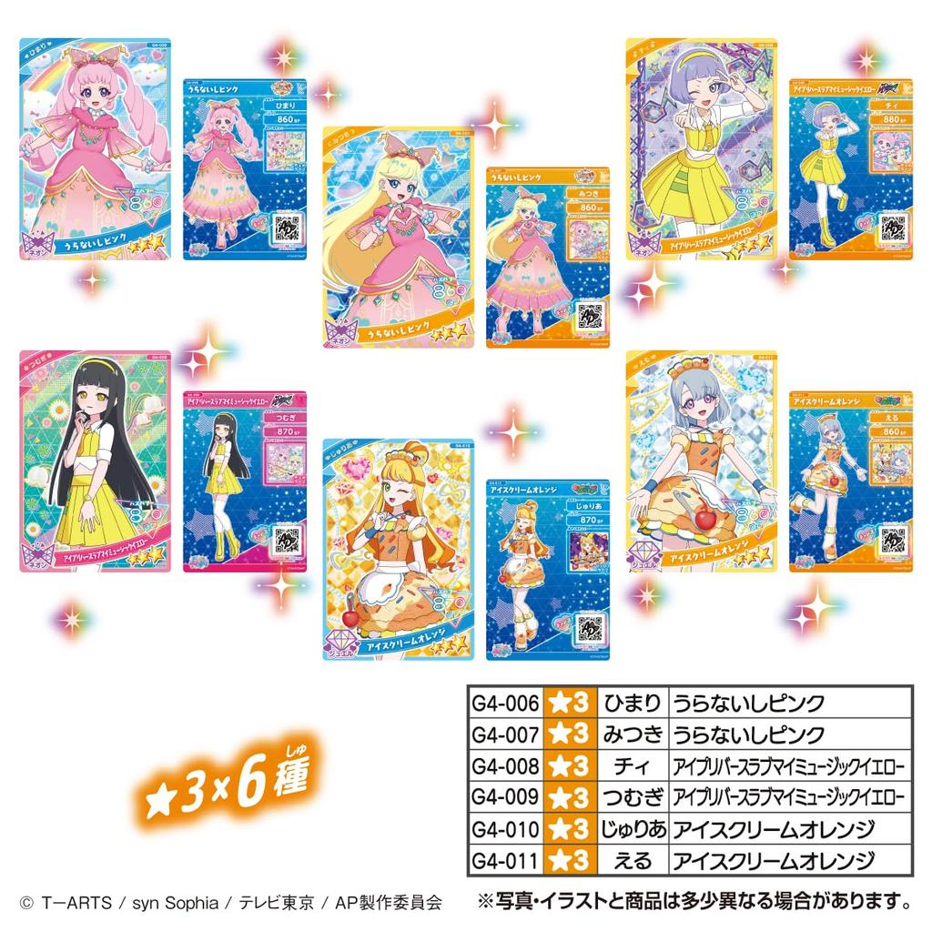 Takara Tomy Arts Secret Eye Pri Card Collection Gummy 4 Grape Flavored Gummy Toy Set of (TAKARATOMY A.R.T.S) Vol. Candy/Candy [Box 20]