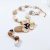 Handmade Resin Floral Statement Necklace Women Boho Beach Chic Layered Pendant Chain 2025 Fashion Accessory
