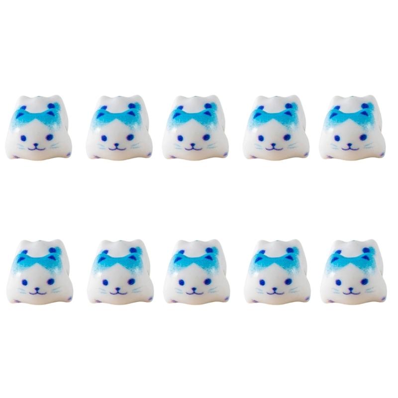 10pcs Handmade Jewelry Supplies Wealth Cats Beads for DIY Bracelets Earrings and Necklaces Beads for Crafting