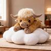 New Highland Cow Plush Long Hair Scottish Highland Bull Toy Stuffed Animal Soft Toys For All Ages Ideal Gift