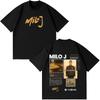 Rapper Milo J La Vida Era Mas Corta Tour Tshirt Unisex Women Hiphop Tshirts Summer Loose Casual Cotton Gothic Punk Tshirts