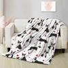 French Bulldog Digital-printed Polyester Bedroom Velvet Flannel Soft Sofa Cover Blanket Fleece Soft Sofa Cover Blankets for Beds