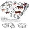 Creative Simulation Fence Set for Farm, Ranch, Zoo, or Sandbox Decorations