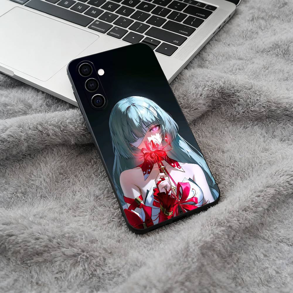 

Wuthering Waves WuWa Phone Case For Samsung Galaxy A73,A71 A72,A70,A53,A52,A51,Soft Silicone Black Cover Samsung a714g