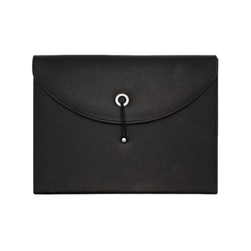 With Labels PU Leather Document Bag Waterproof Accordion File Organizer  School Supplies