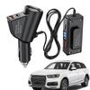 12V/24V Car Charger Multifunctional QC3.0+PD And Voltage Digital Display Car Charging Adapter For Smartphone Tablets