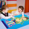 Kids' Felt Body Structure Puzzle Board With Organ Images