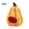 Aquarium Cave for Small Fish Pumpkin Hideout, Halloween Tank Decoration, Resin Jack-O-Lantern Decorative Habitat Hide Betta Shrimp Aquatic