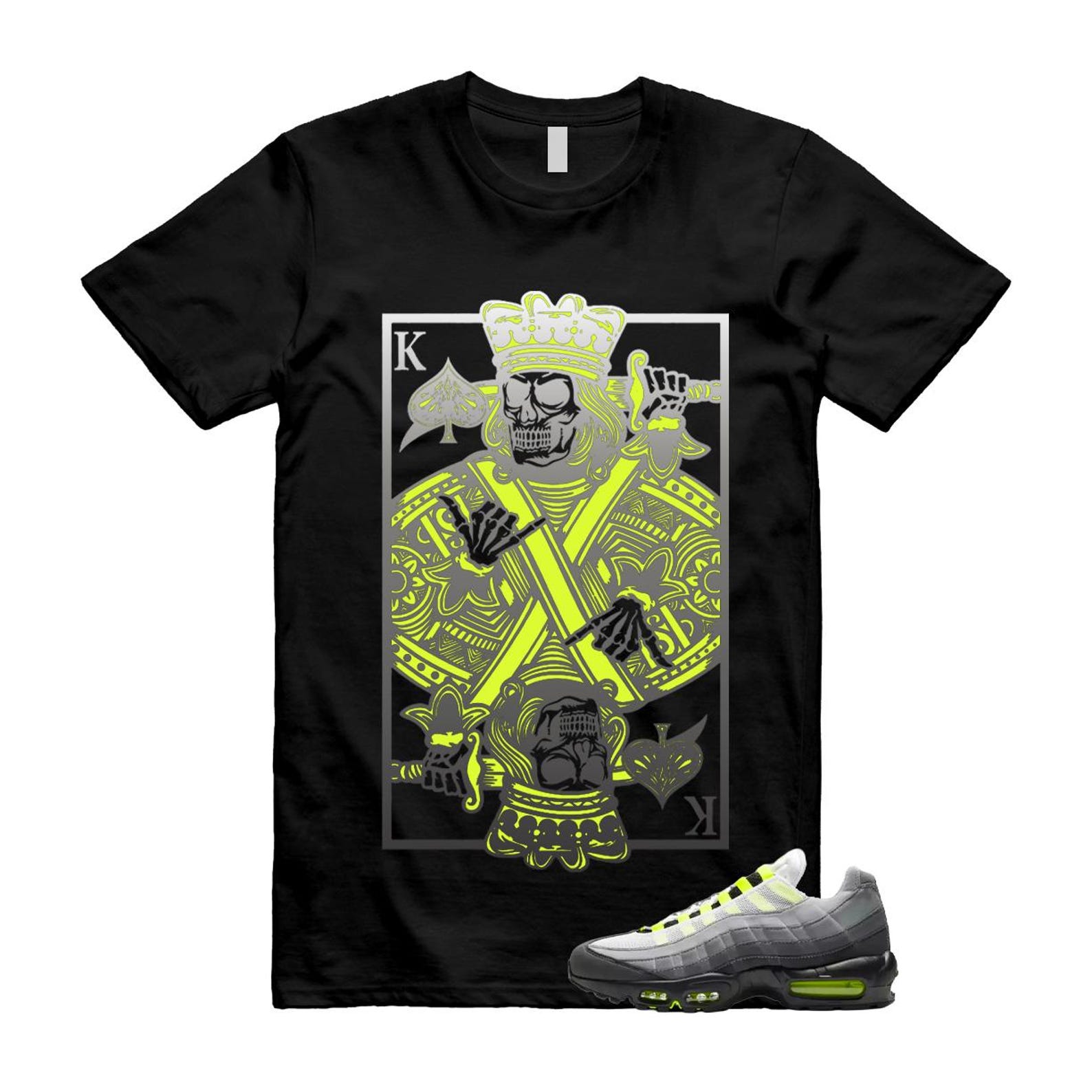 Air Max 95 Big Bubble Neon Yellow Black Cool Grey 2026 OG T Shirt Match KC 2XL