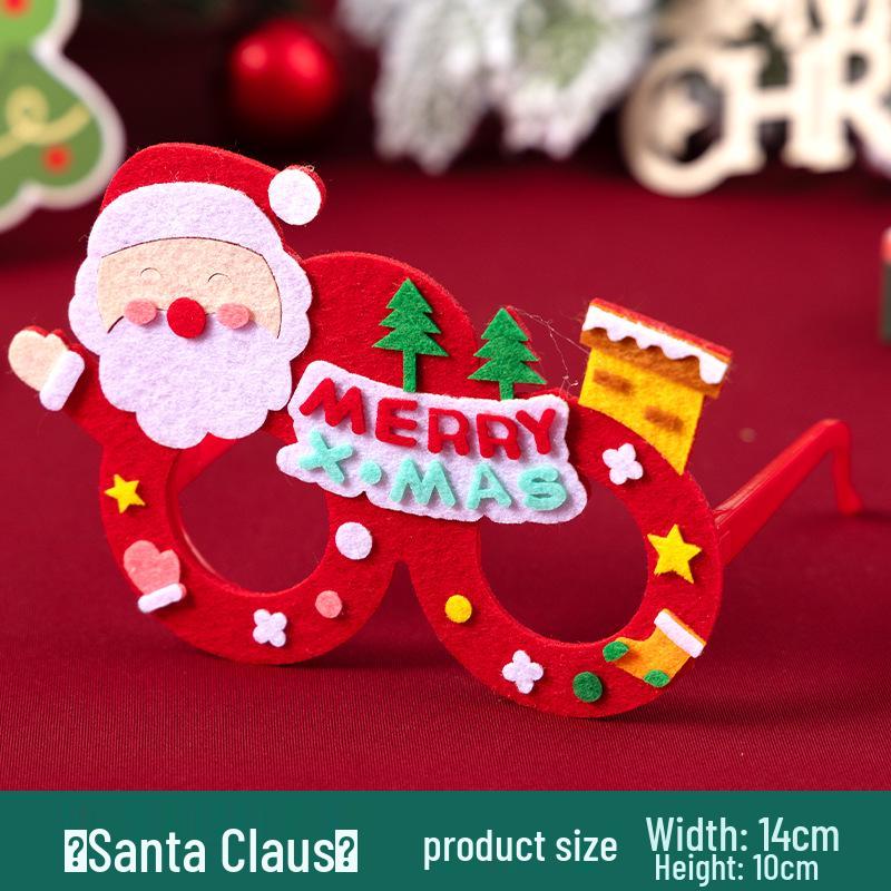 DIY Christmas Glasses Craft Kit for Kindergarten Parent-Child Activity