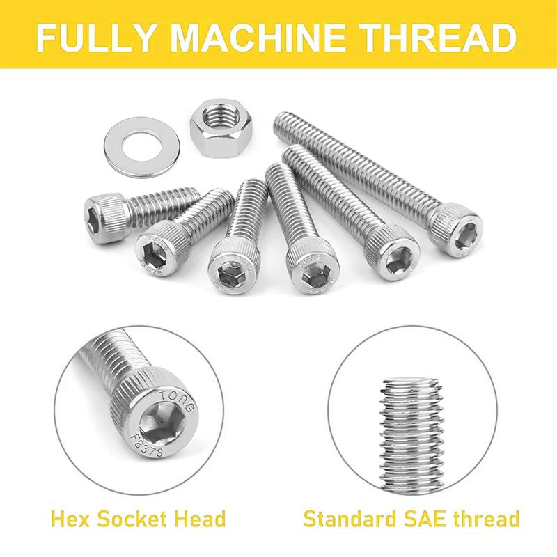 180 stainless steel cup head hexagonal bolt, nut, washer set combination