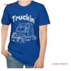 Truckin Softstyle T Shirt For Truck Drivers On The Road Vintage Breathable Casual Versatile Fashion Soft