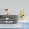 Gesture Metal Sculpture Abstract Finger Shaped Figurine Nordic Creative Ornament for Table Party