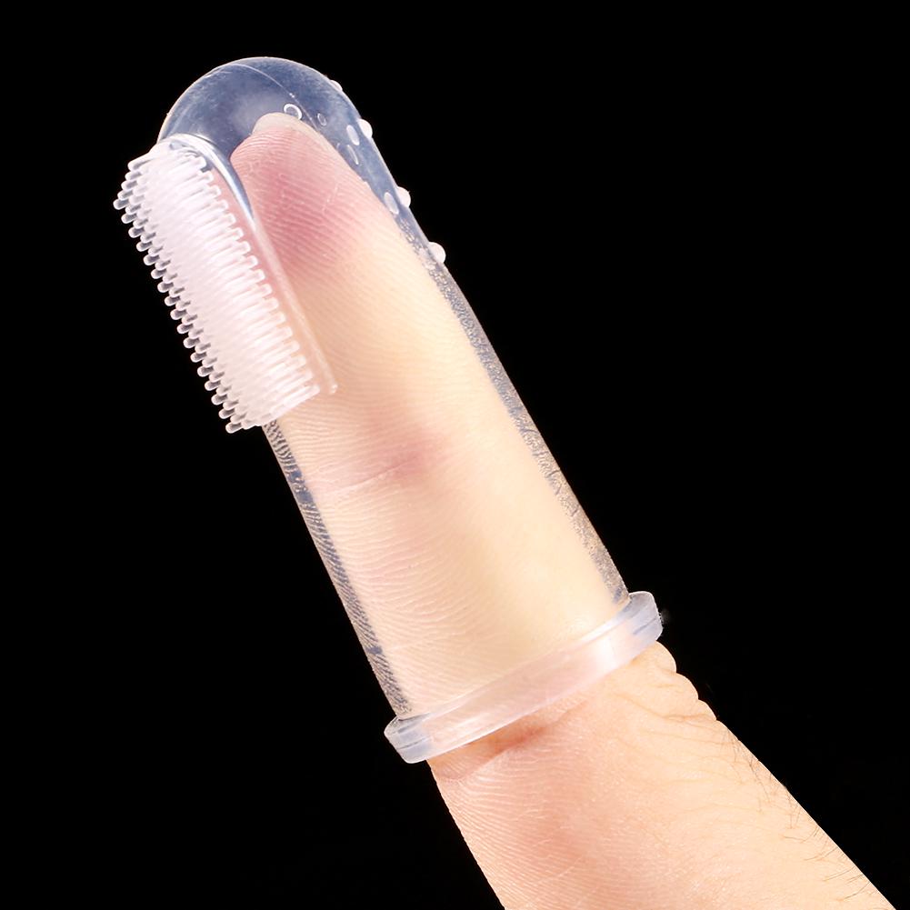 Silicone Soft Finger Toothbrush Teeth Rubber Clean Massage Brush For Baby Infant