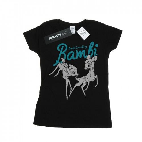 

Disney Womens/Ladies Bambi Great Love Story Cotton T-Shirt XXL білий