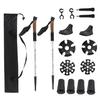 Outdoor Hiking Poles Set: 2-Piece Aluminum Alloy Trekking Poles with Cloth Bag.