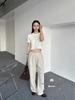 DTWO Women's Spring/Summer Linen Casual Pants - Thirteen Line Design (6105226)