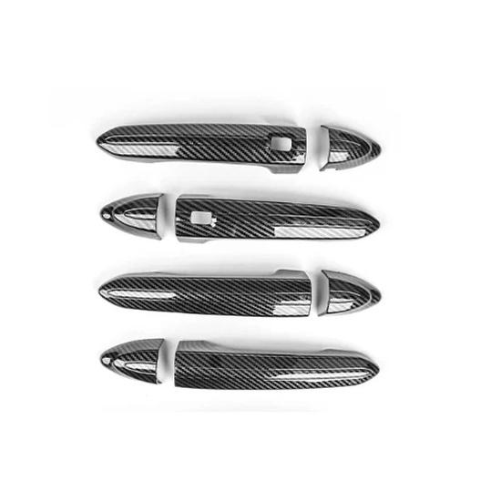 Carbon Fiber External Door Handle Cover Trim Accessories For Genesis G80 DH 2015- LHD Car Supplies