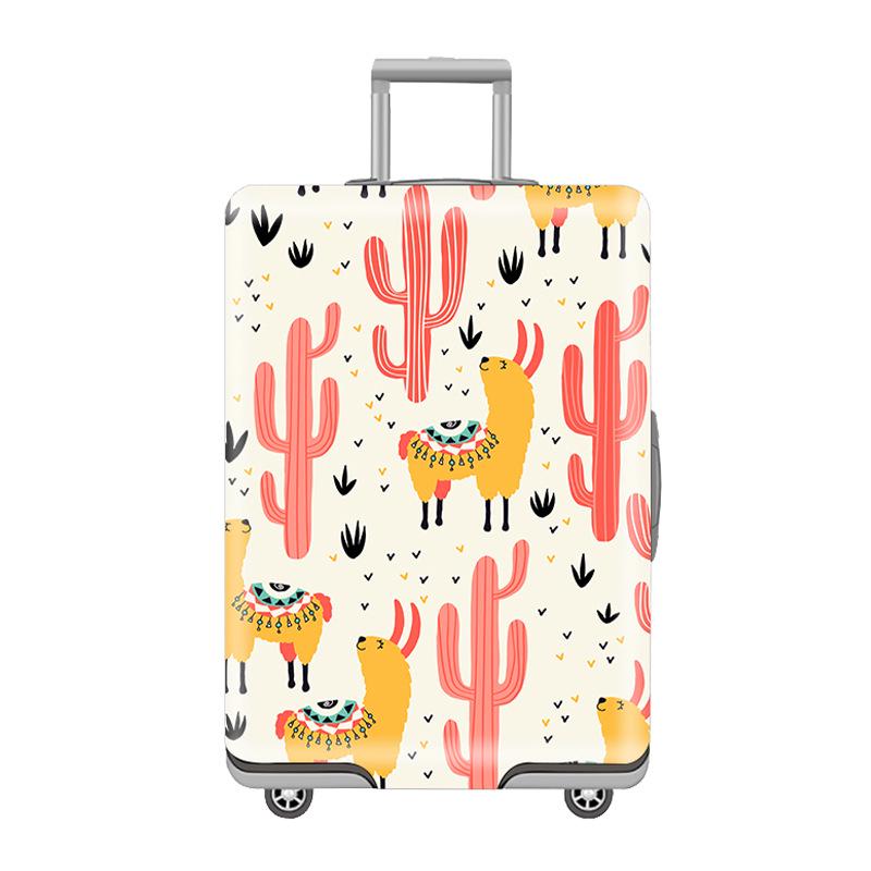 Elastiskt bagageskydd med logotryck: Slitstarkt, Förtjockat, Damm- och repkänsligt skydd för resväskor