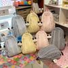 Large Capacity Women's Backpack Striped Student Schoolbag