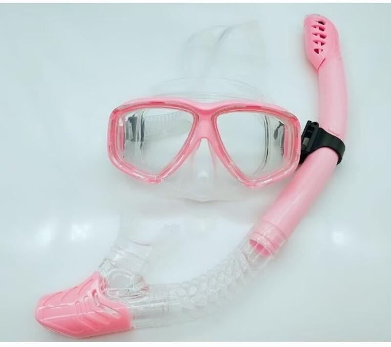 SBART Tempered Glass Diving Mask and Dry Snorkel Set