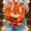 Cute Zootopia cartoon Judy Nick large capacity backpack crossbody bag fluffy flap shoulder bag 0154 CLE