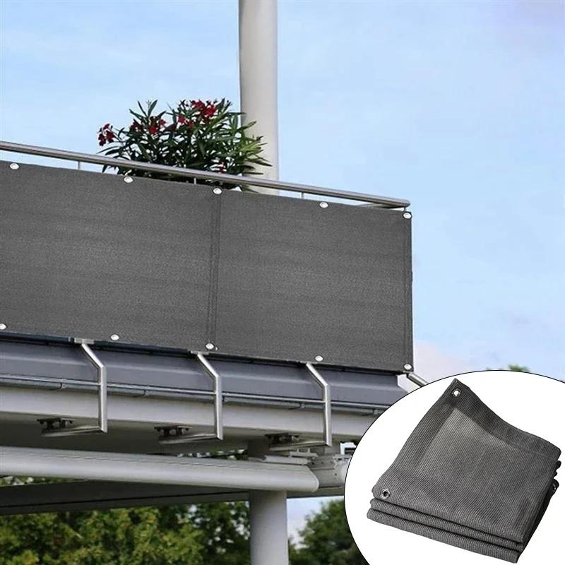 Anti-UV Sunshade Net Balcony Privacy Fence Netting Garden Succulent Plant Shade Net Shelter Screen Sunshade Swimming Pool Cover