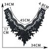 Black And White I Polyester Thorn Hollow Embroidered Collar-Shaped Sewing Lace Diy Decorative Cheongsam Dress Clothing Accessories Accessories