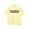 Unisex Oversized Cotton T-Shirt With Bold Letter Print Loose Fit Streetwear Tee Casual Wear