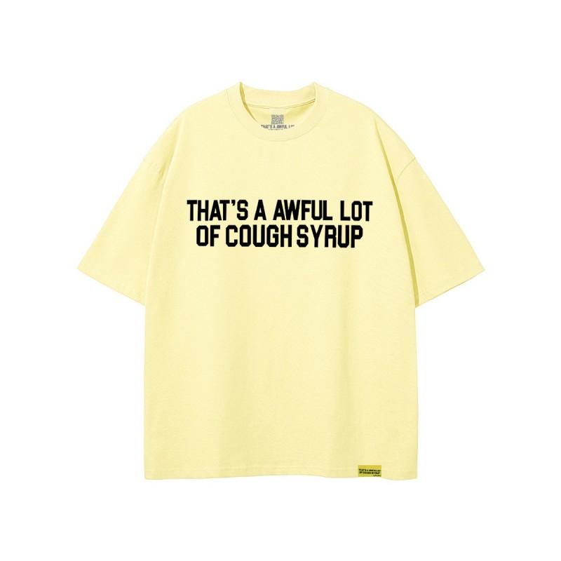 Unisex Oversized Cotton T-Shirt With Bold Letter Print Loose Fit Streetwear Tee Casual Wear