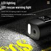 85W Car Air Compressor Inflatable Pump With LED Lamp For Motorcycle Bicycle Car Tyre Inflator  Mini Wireless Electric Air Pump