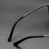 Retro Durable Office Portable Anti-Blue Light Glasses Round Eyeglasses Computer Goggles Metal Frame