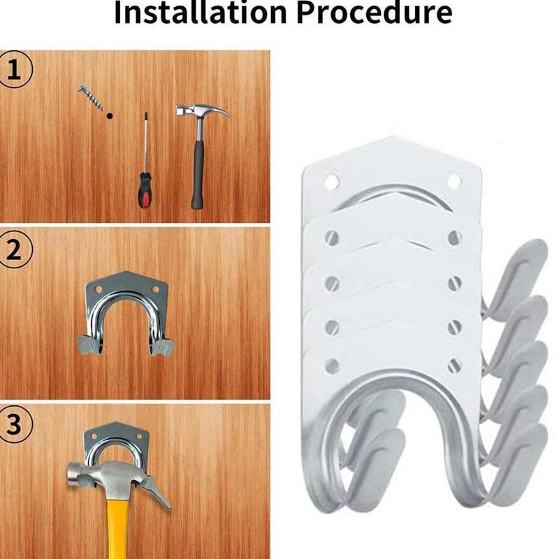 Buy 5pcs Tool Hanger Hooks Tools Garage Shed Hanging Bracket Garden