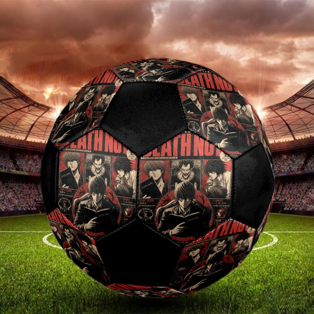 1pc Death Note Soccer Ball Size 5 Indoor Soccer Ball Fashion Colorful Backyard Game - Great For Sports Fans Gift HE13