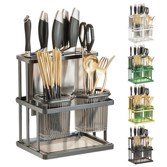 Chopstick Knife Holder Storage Organizer Utensil Cutlery Caddy Large Capacity