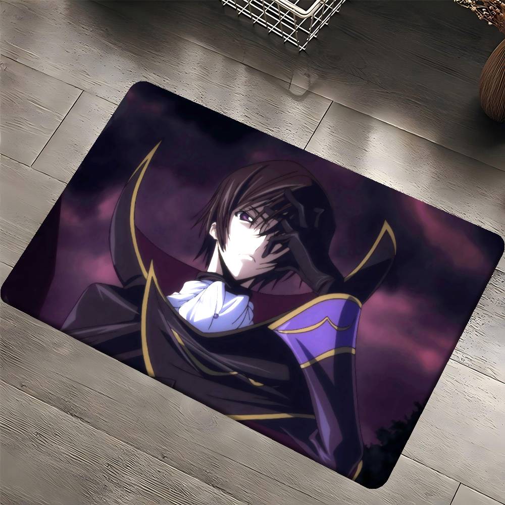 C-CODE-GEASS L-Lelouch Entrance Door Mat Nordic Style Bedroom Living Room Doormat Home Balcony Anti-Slip Modern Home Decor