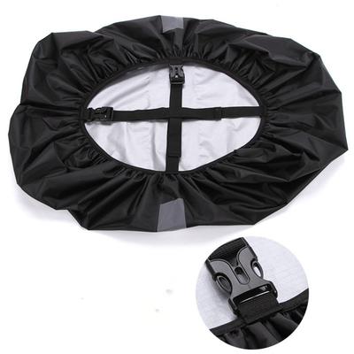 Double Buckle Reflective Rain Cover Adjustable Oxford Cloth Waterproof Backpack Cover Elastic Outdoor Bag Cover Cycling