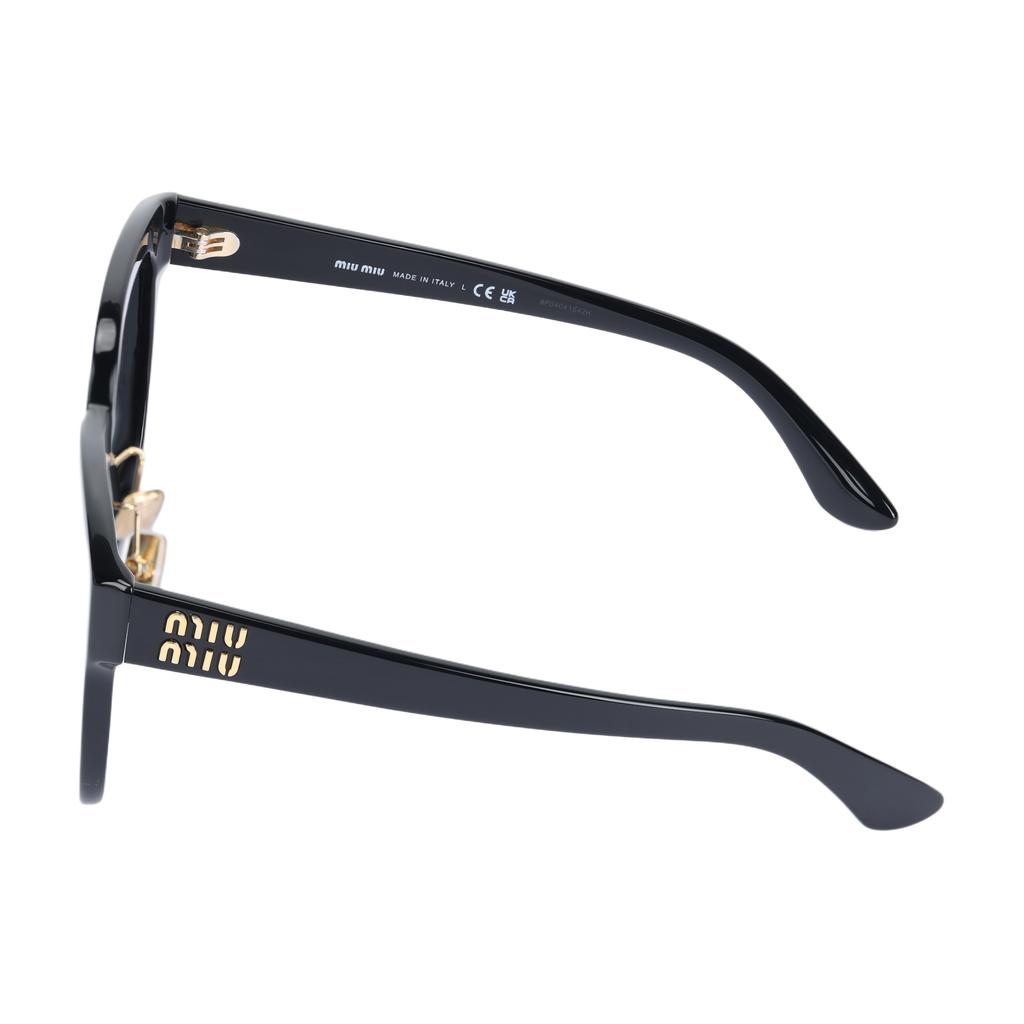 Miu Miu Square Sunglasses With Letter Logo Women sunglasses Black SMU01Z_E1AB_F05S0_C_055