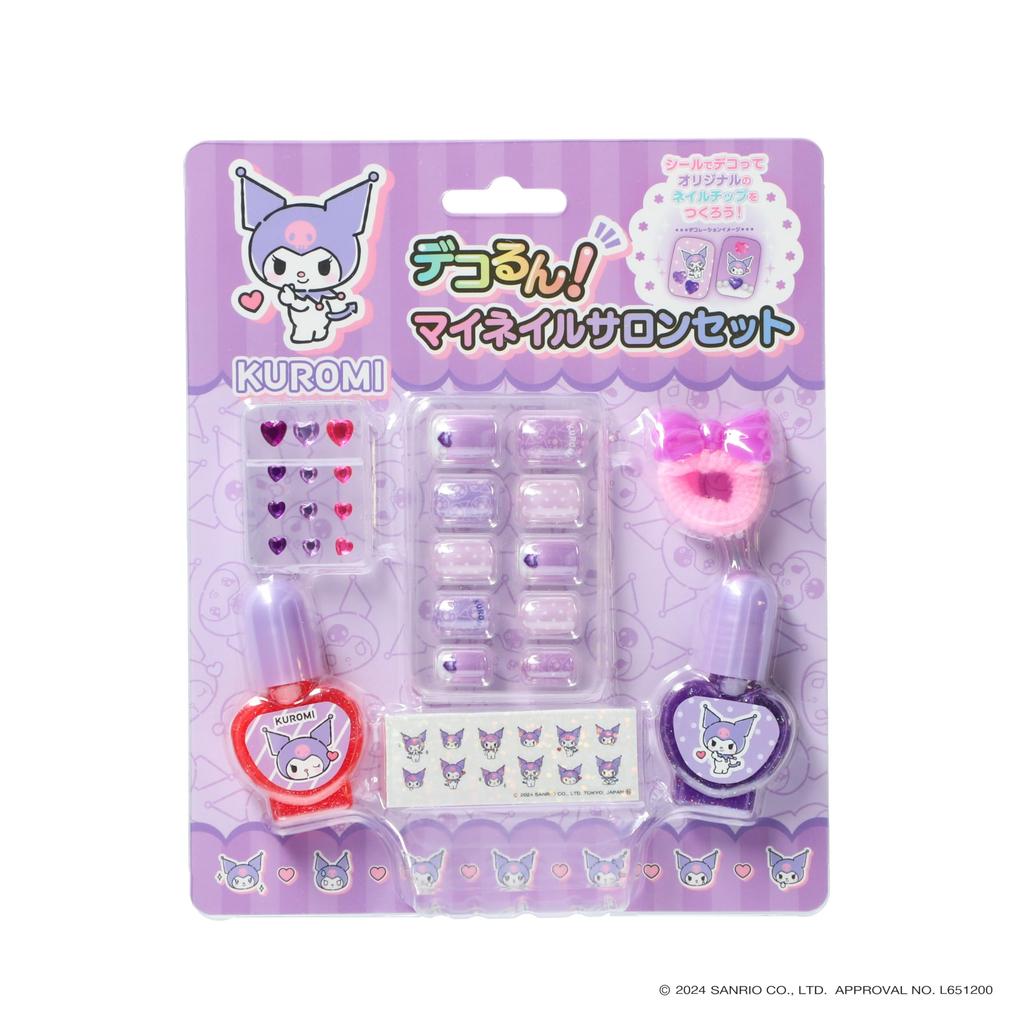 Race Sanrio Decorun My Nail Salon Set, Kuromi, Ages 6 and Up, Cosmetics, Accessories, 240706